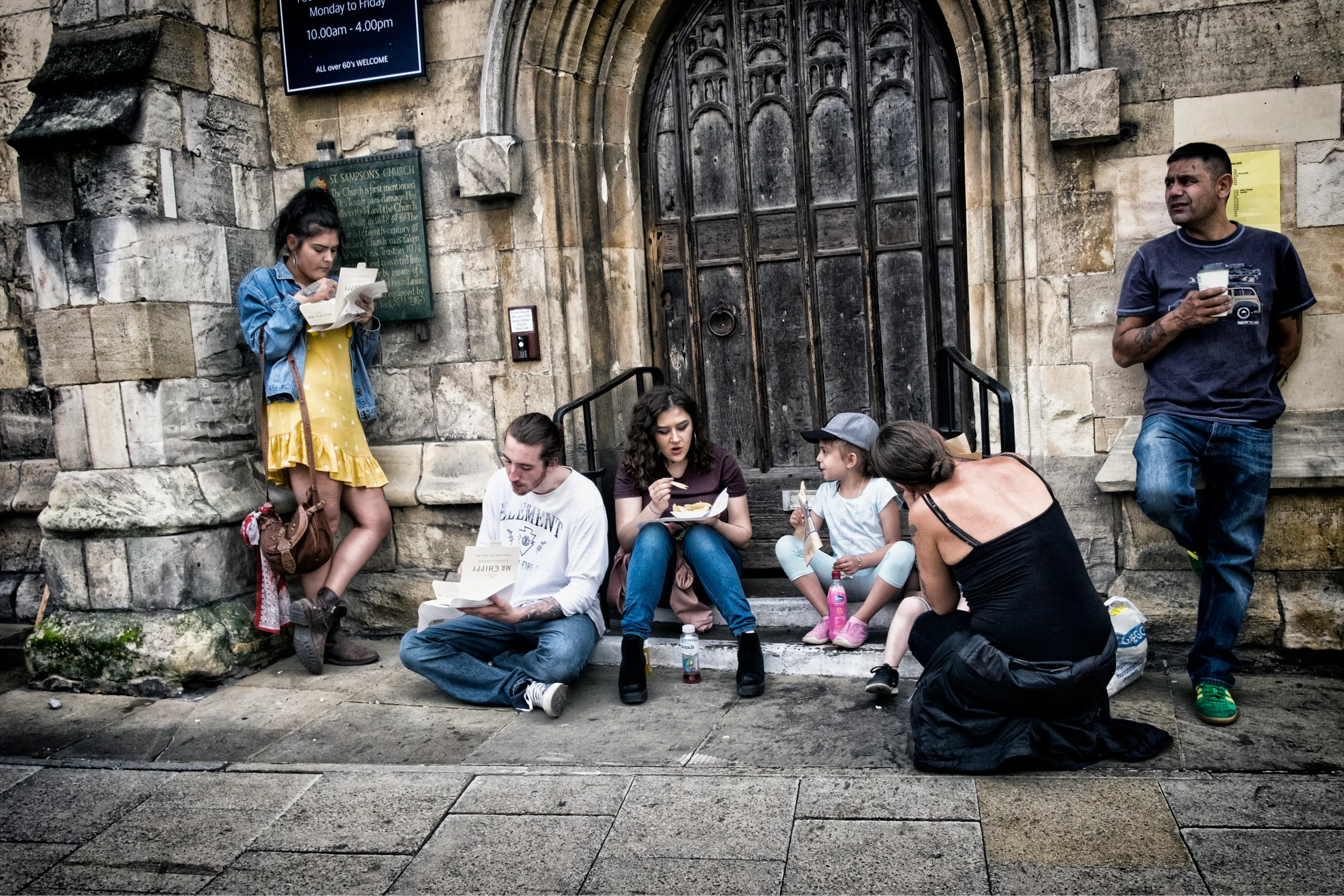 Refuelling in York city centre.