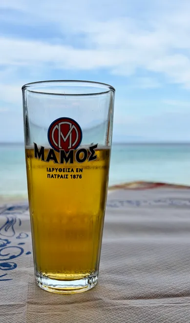 A beer by the sea