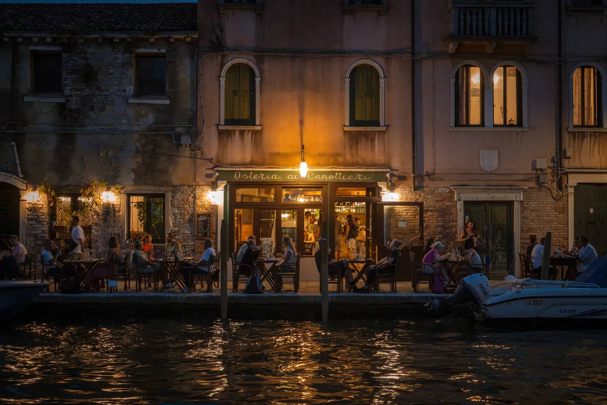 Venice by night.