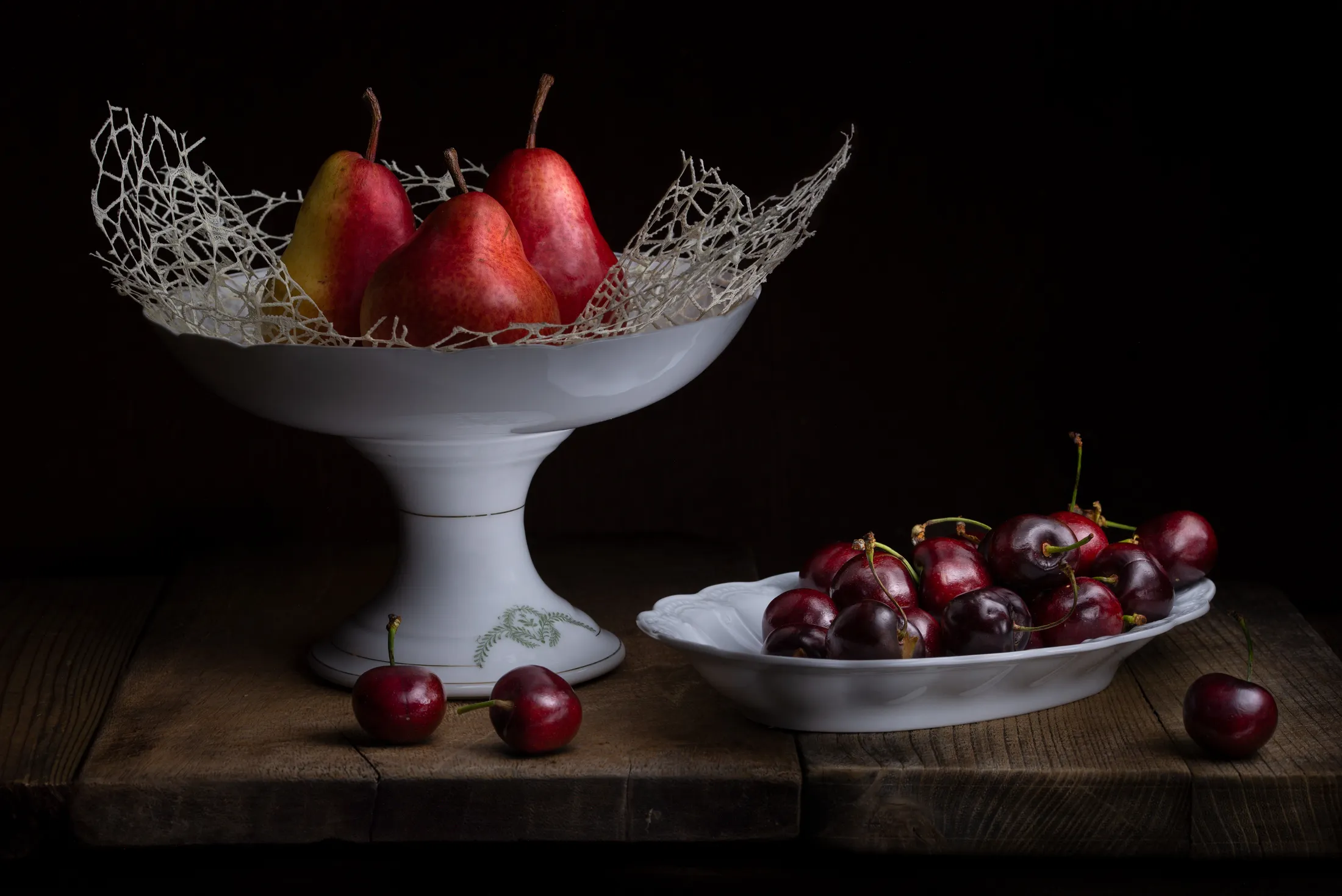 Pears and cherries