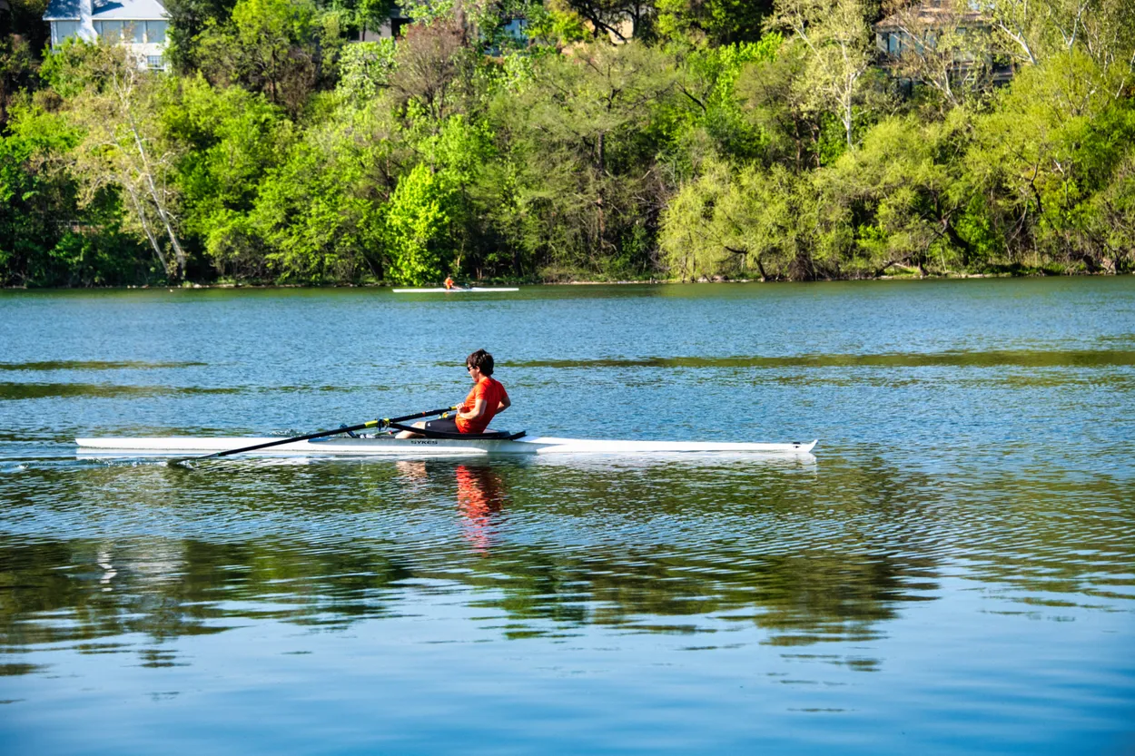 Rowing on Ladybird Lake