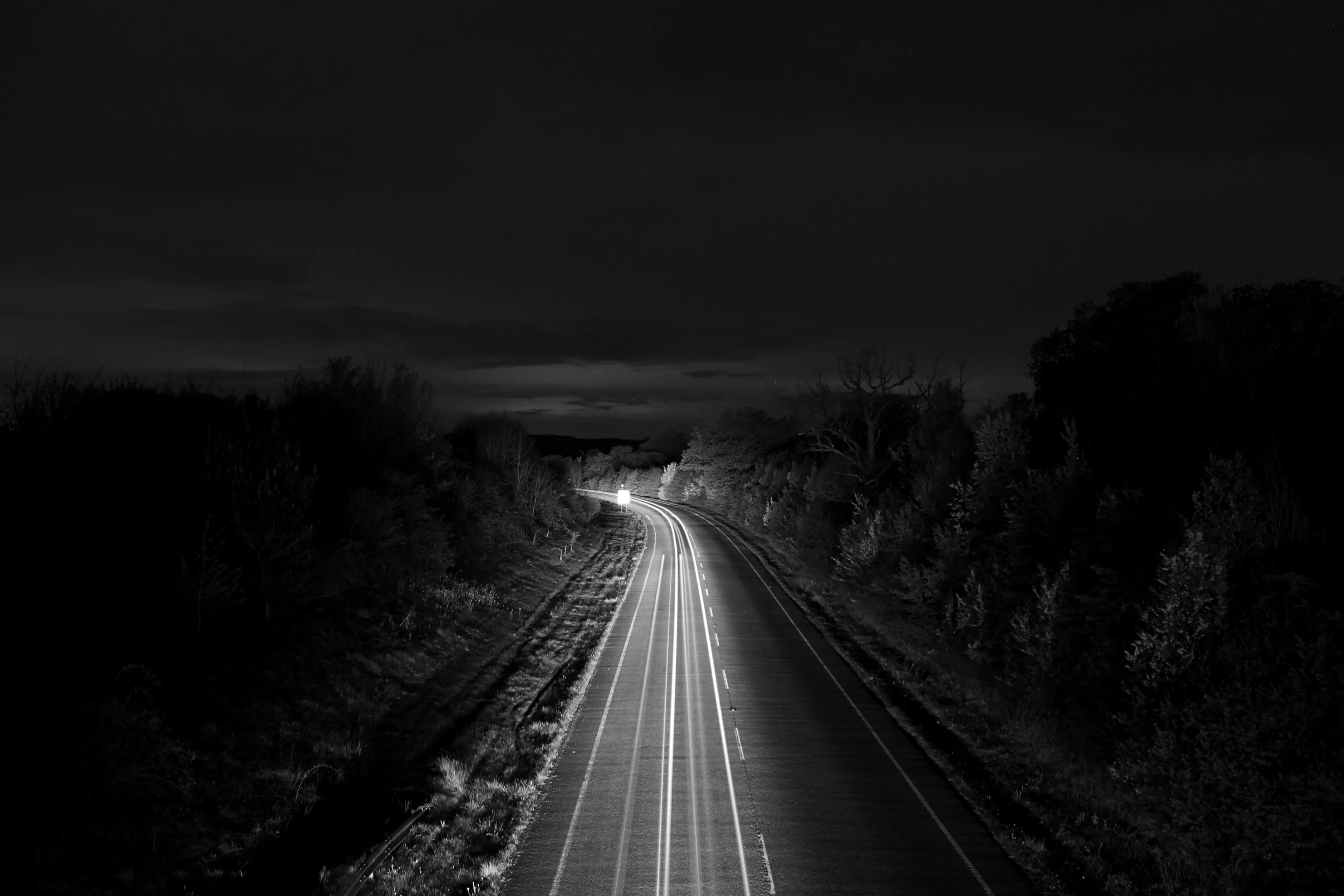 Road at night