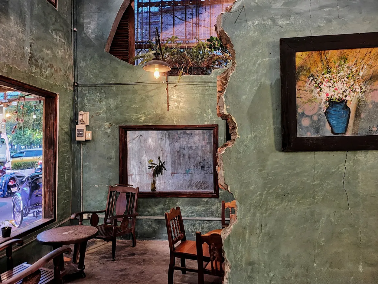 Inside a Bar