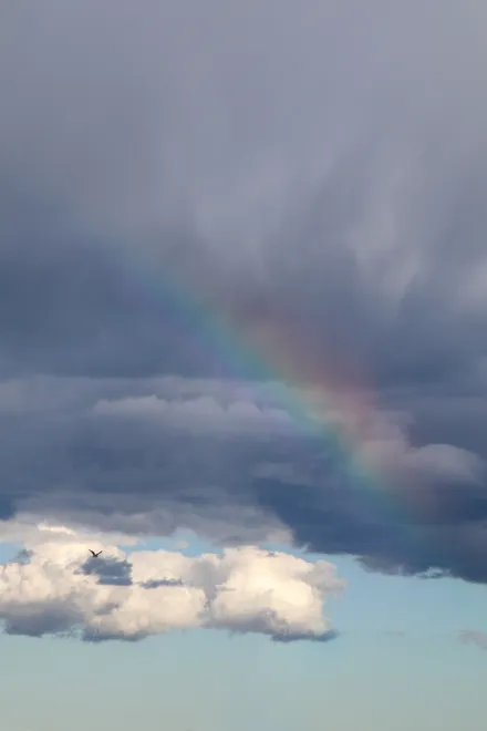 The Rainbow in the Dark Rocks On