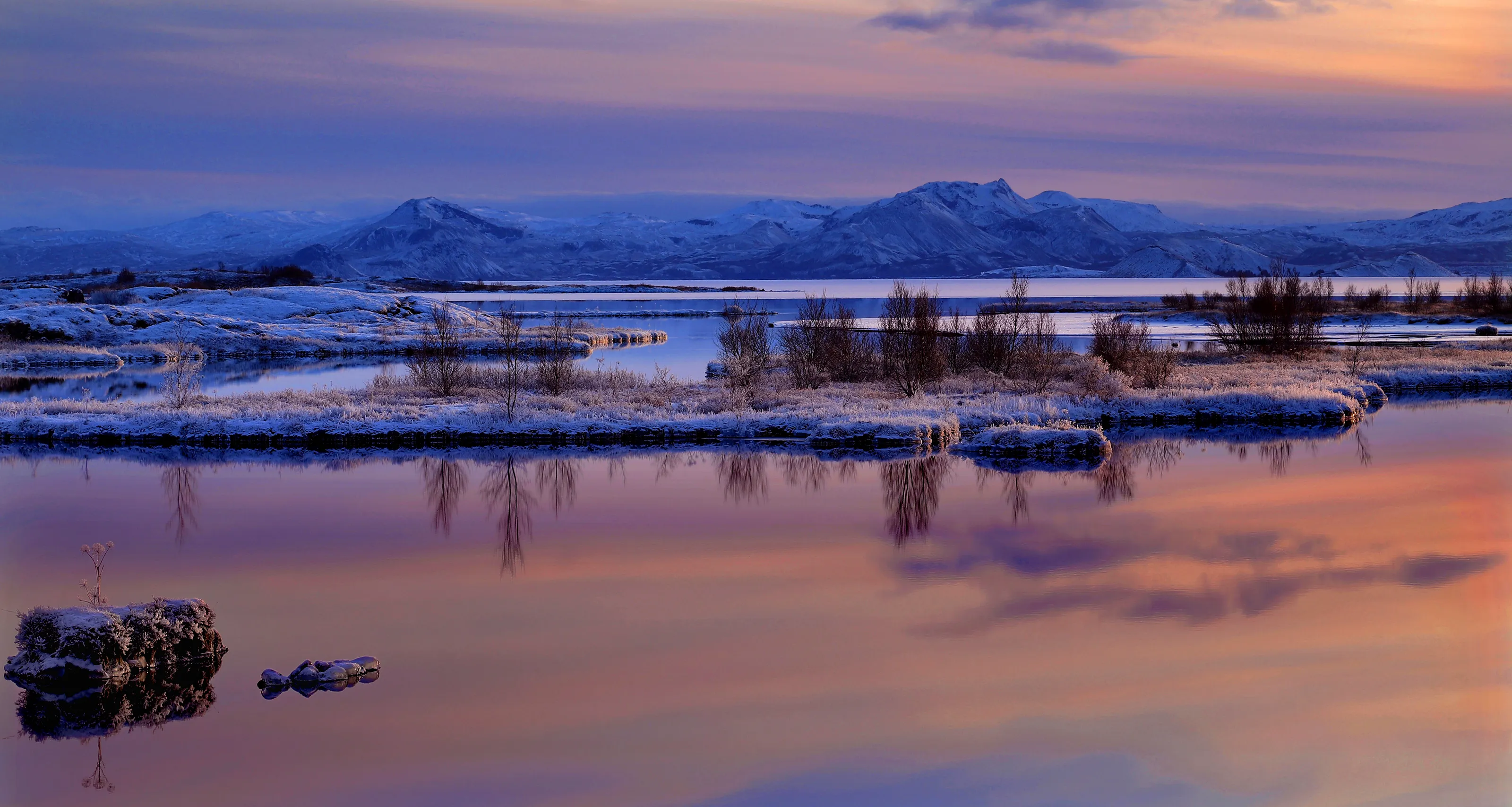 Winter mood at National Park Thingvellir, Iceland