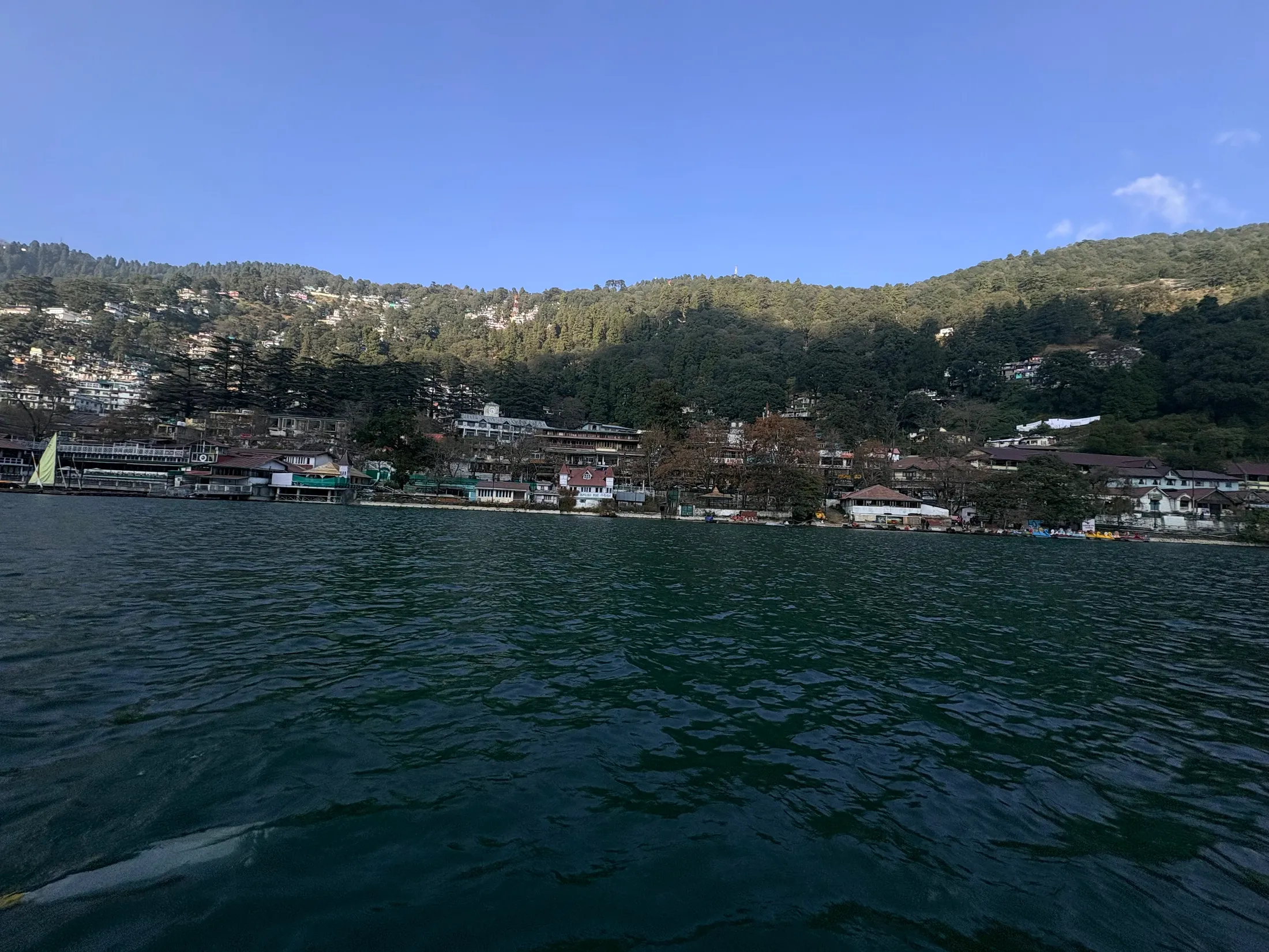 Hills with lake