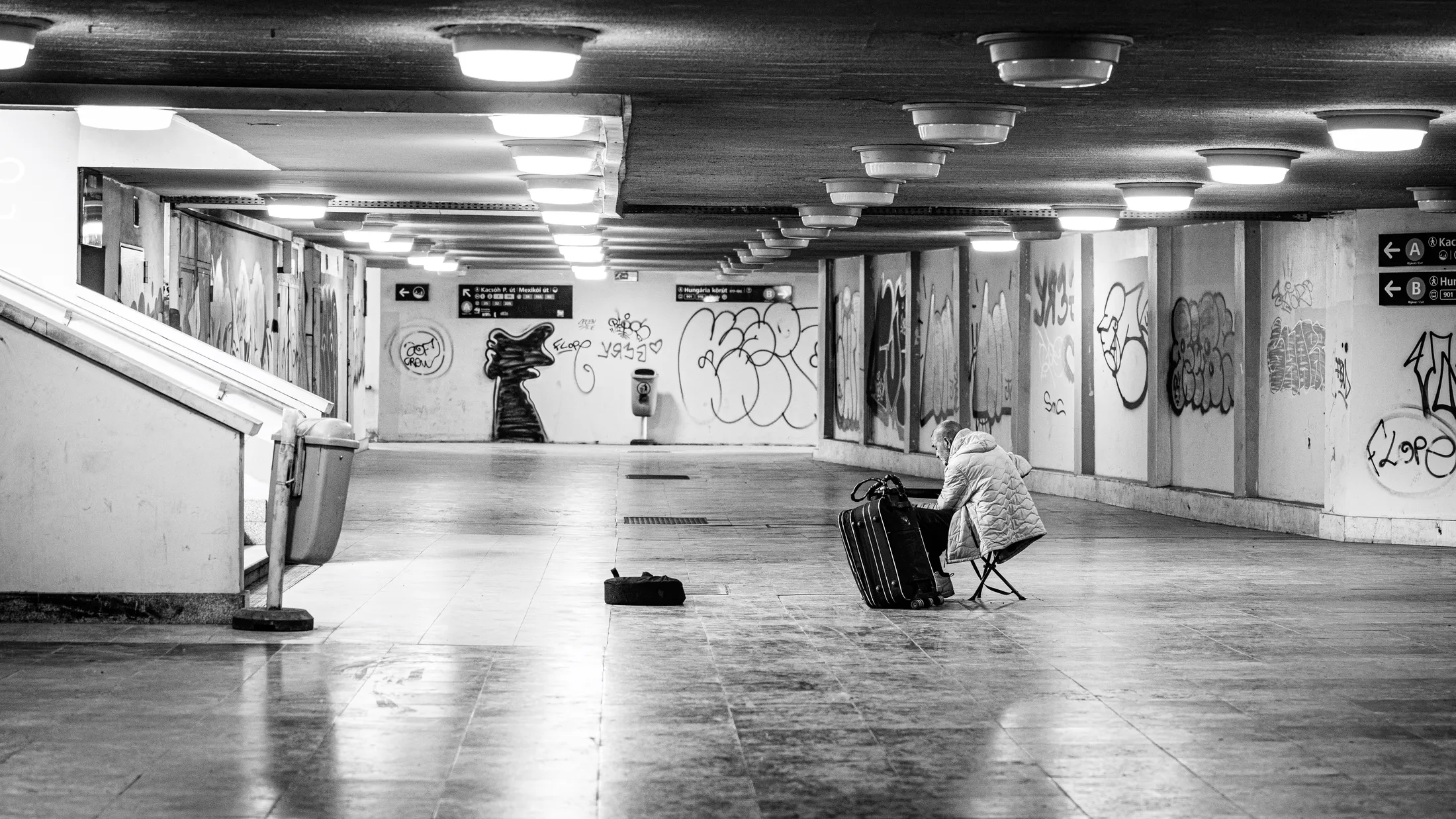 Waiting for an audience