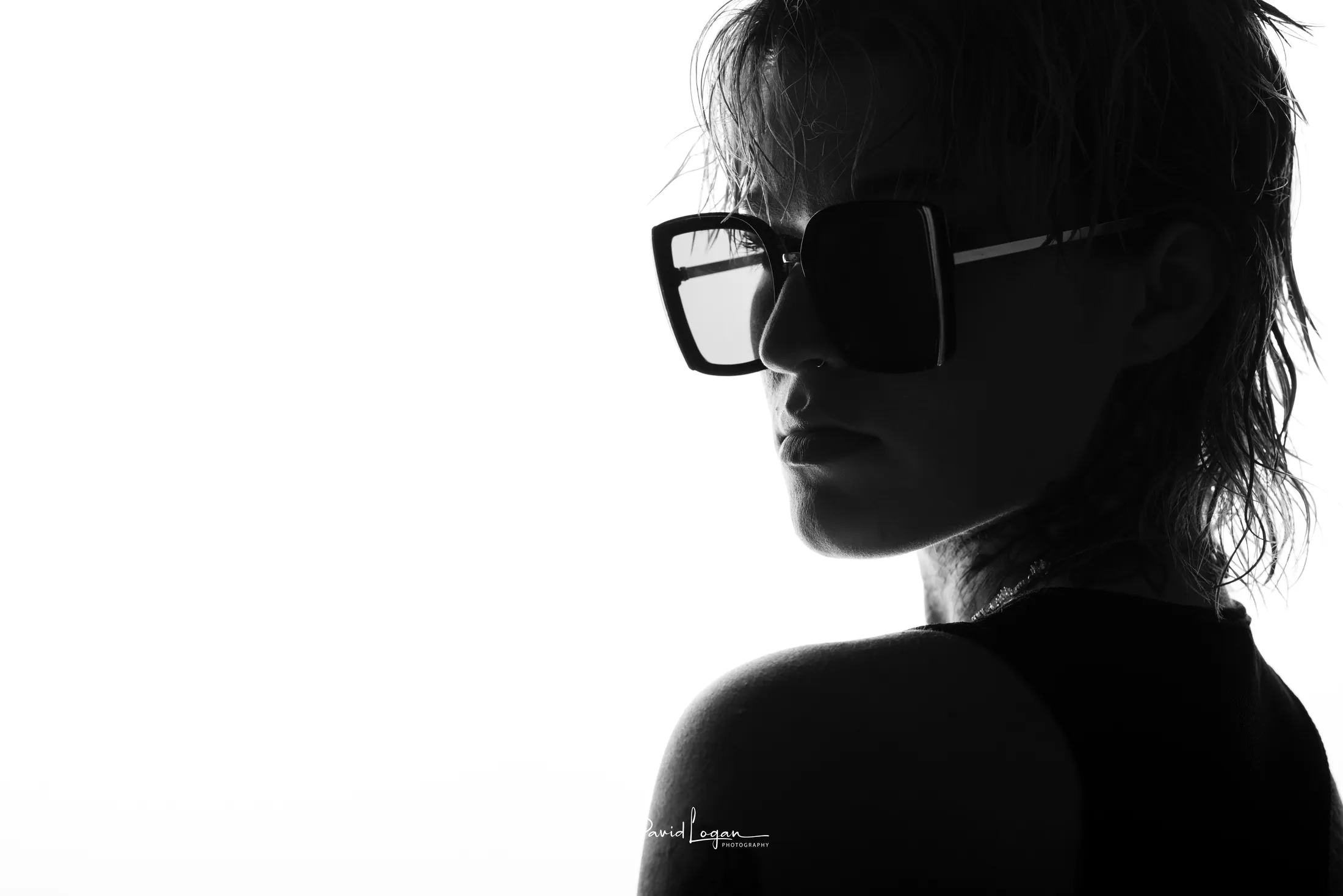 girl with glasses