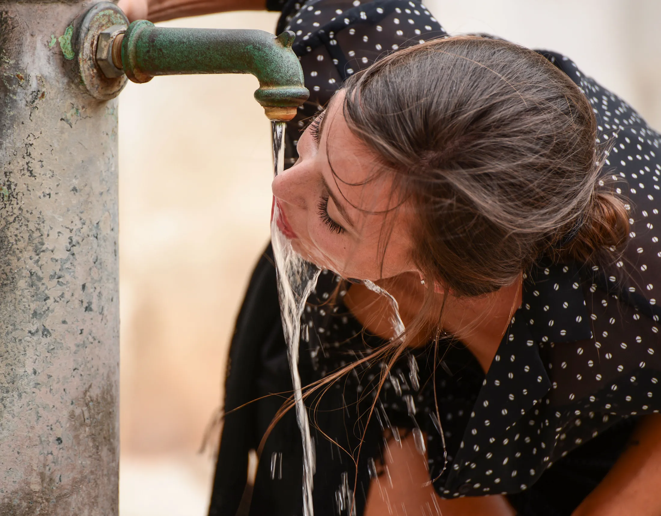 Woman drinking