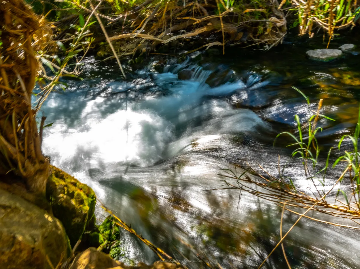 crashing water.