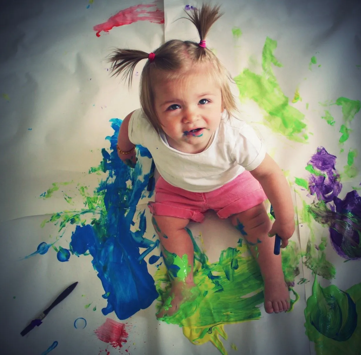 Children Creating Arts and Crafts