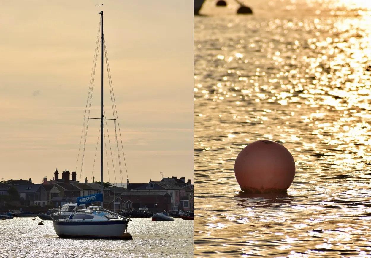 Glittering buoy