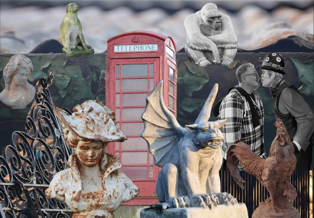 Antiques village collage