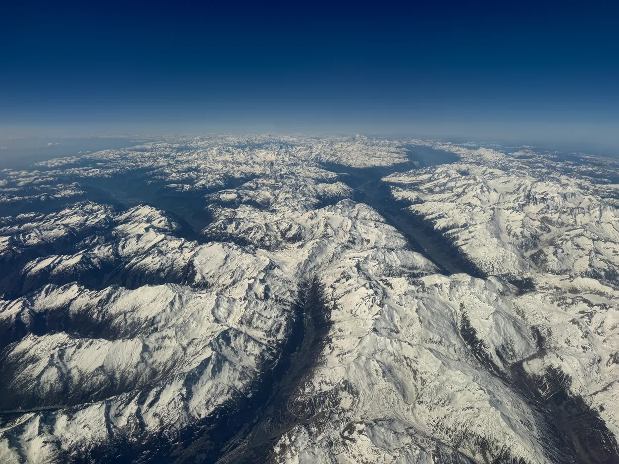 The Alps from the air