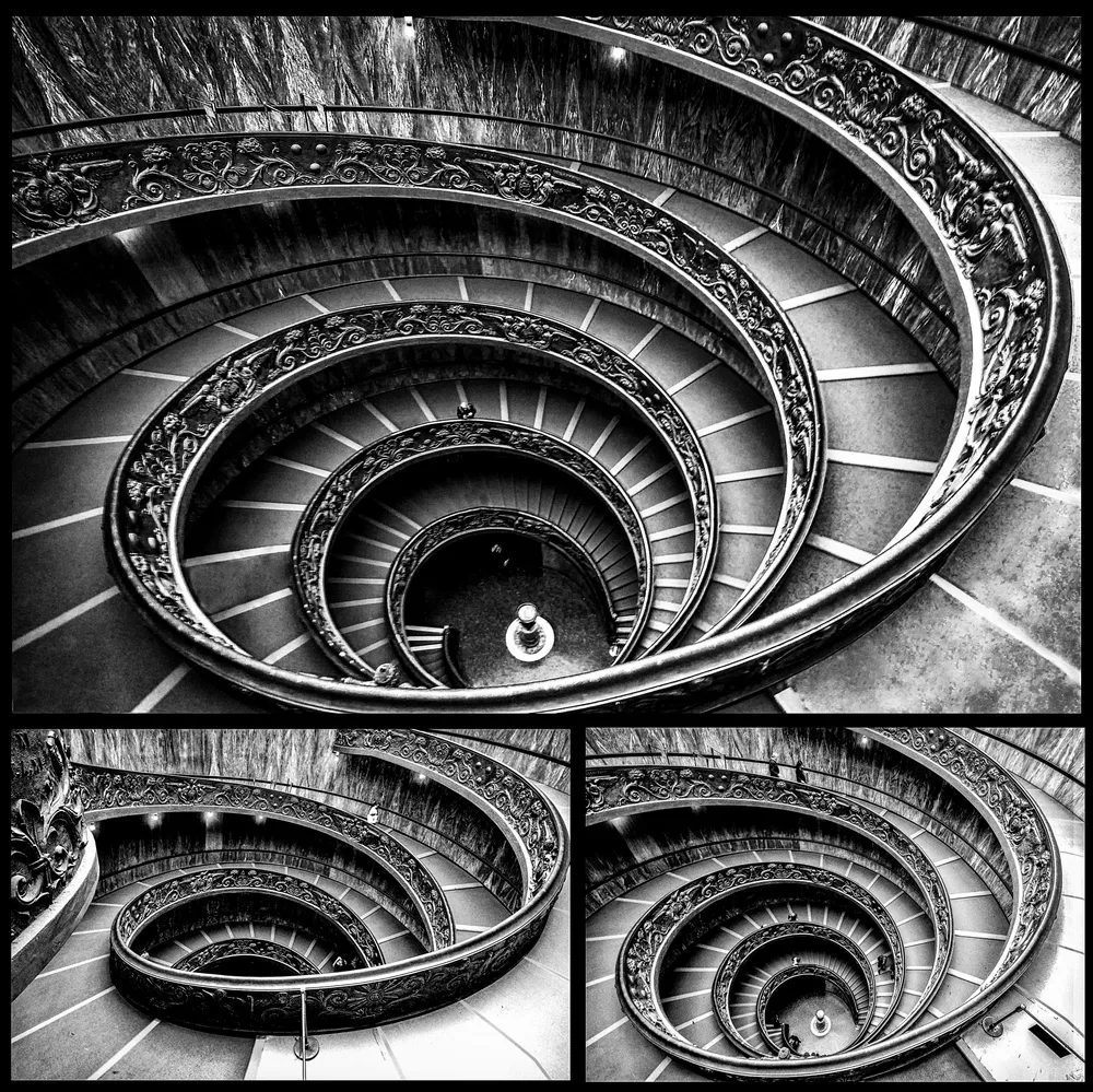 Vatican stairs triptychs