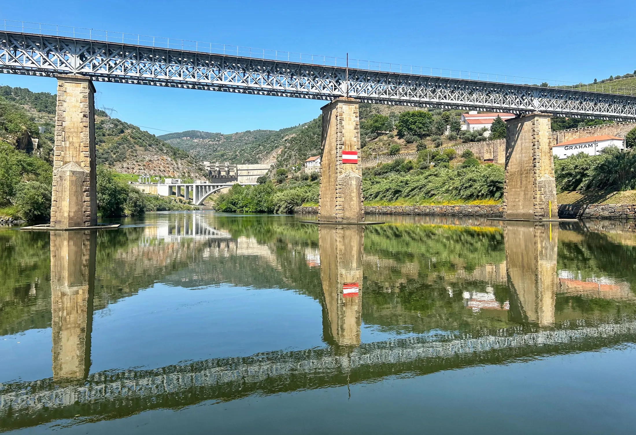 River Douro bridge reflection