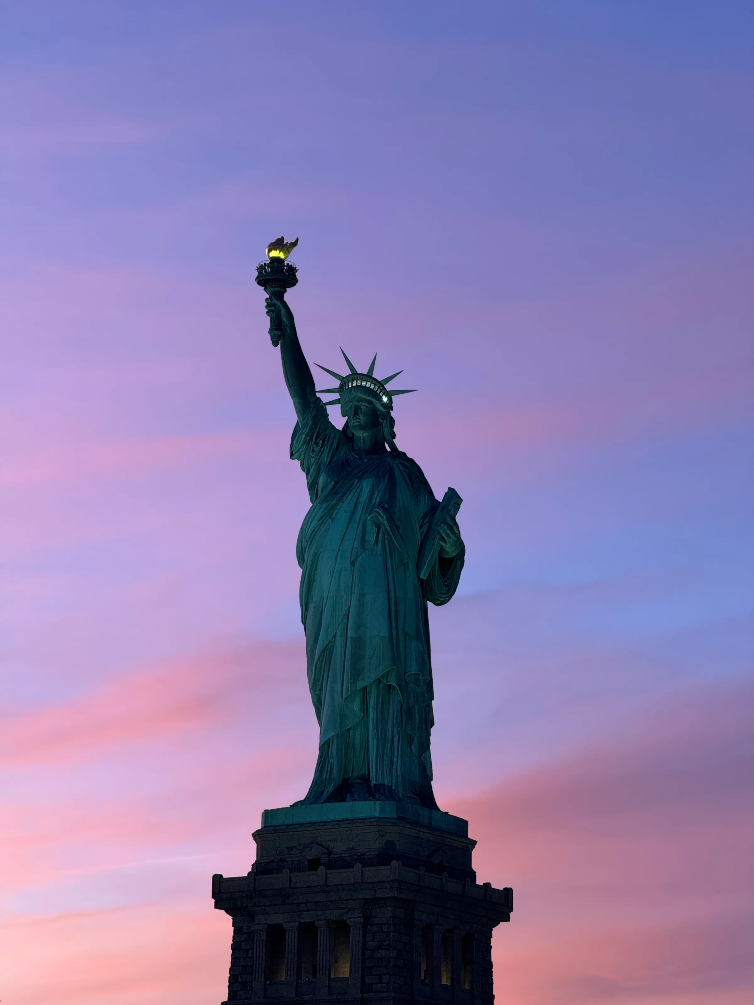 Statue of Liberty Sunset