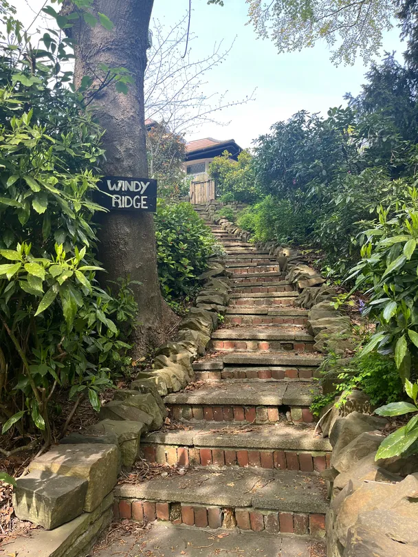 Stair walkway to cottage