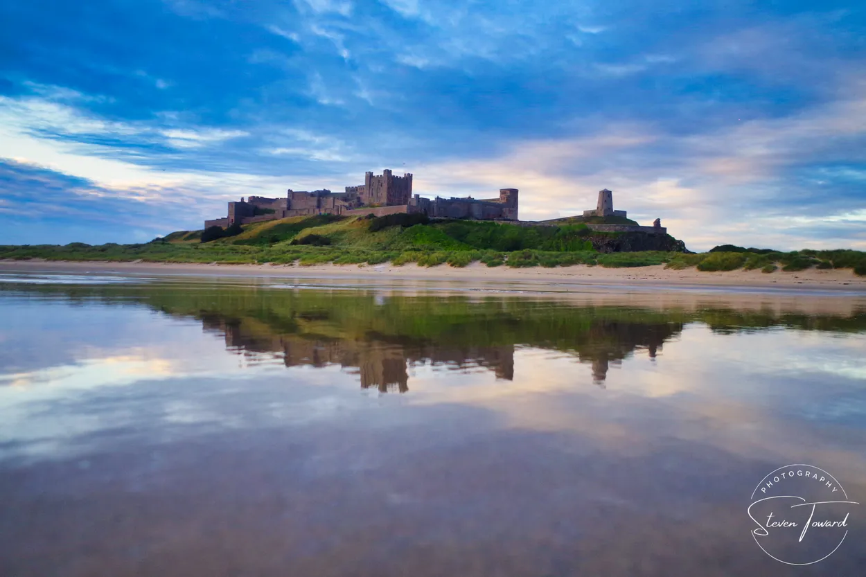 Reflecting on Bamburgh Castle