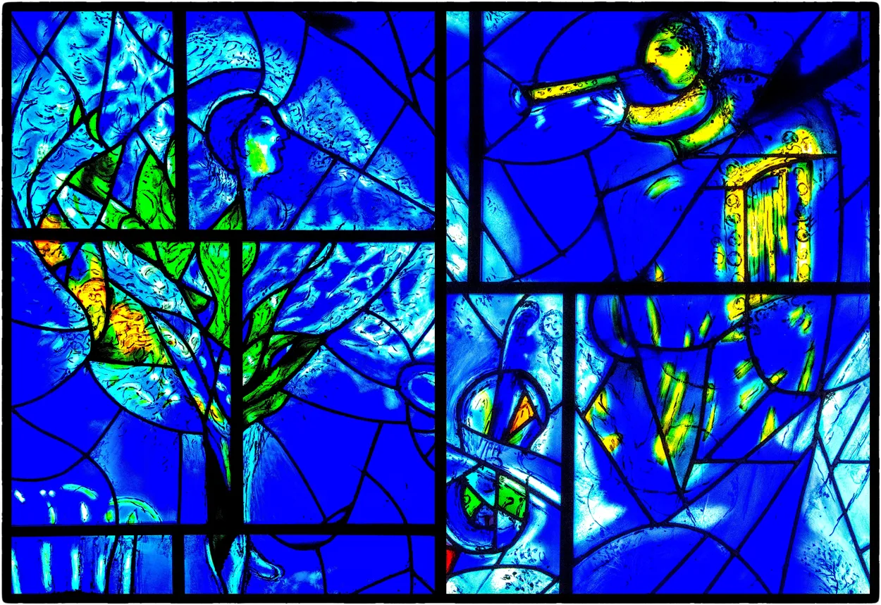 Marc Chagall "America Windows" Abstract, Chicago