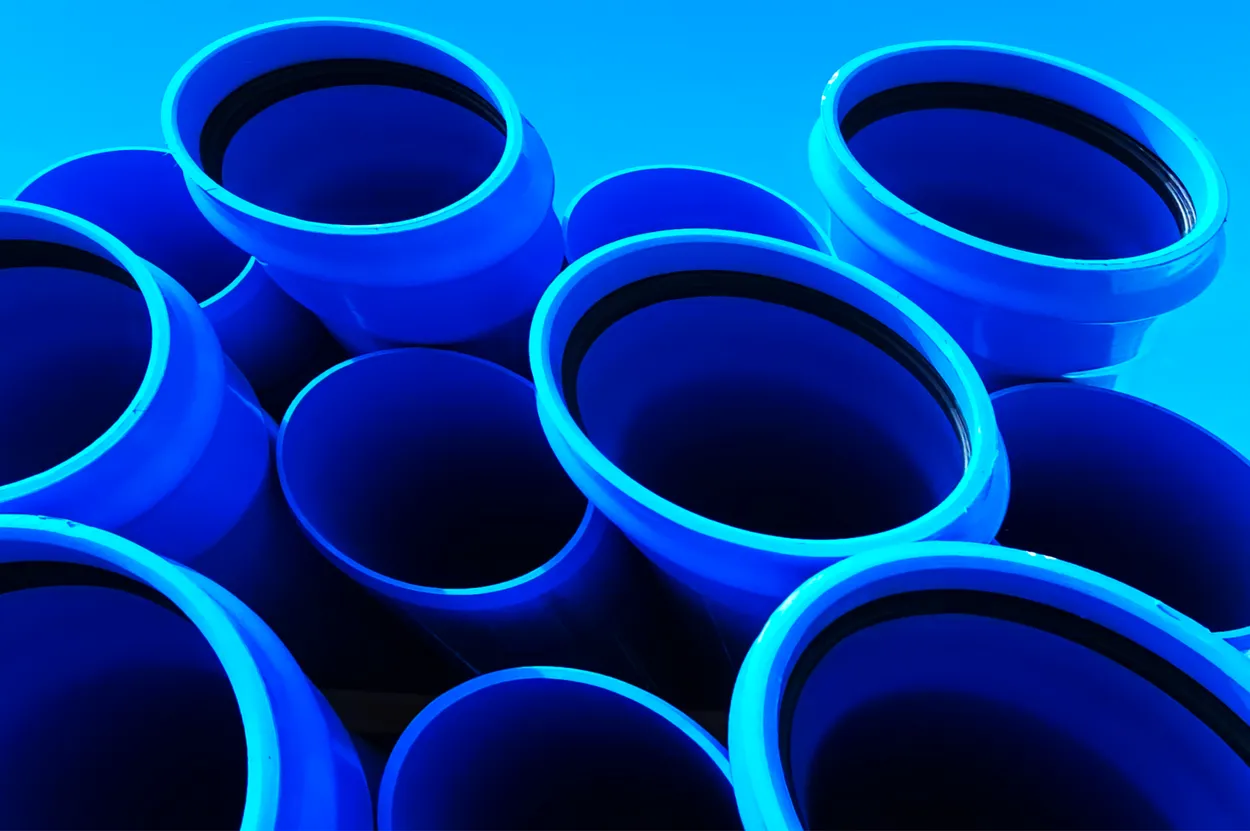 blue pipes