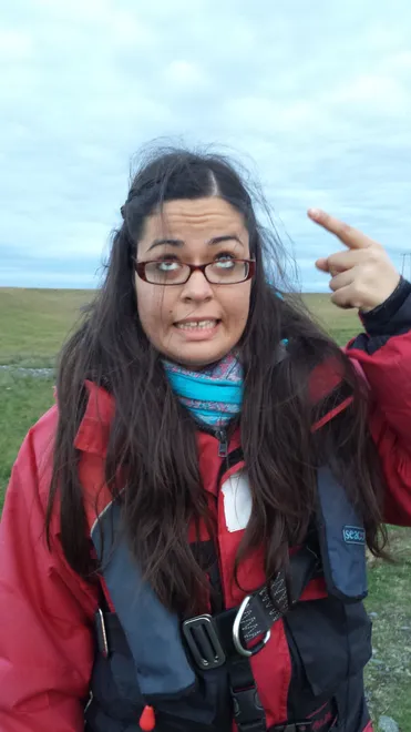 ‘Look at my hair’ - Icelandic wind