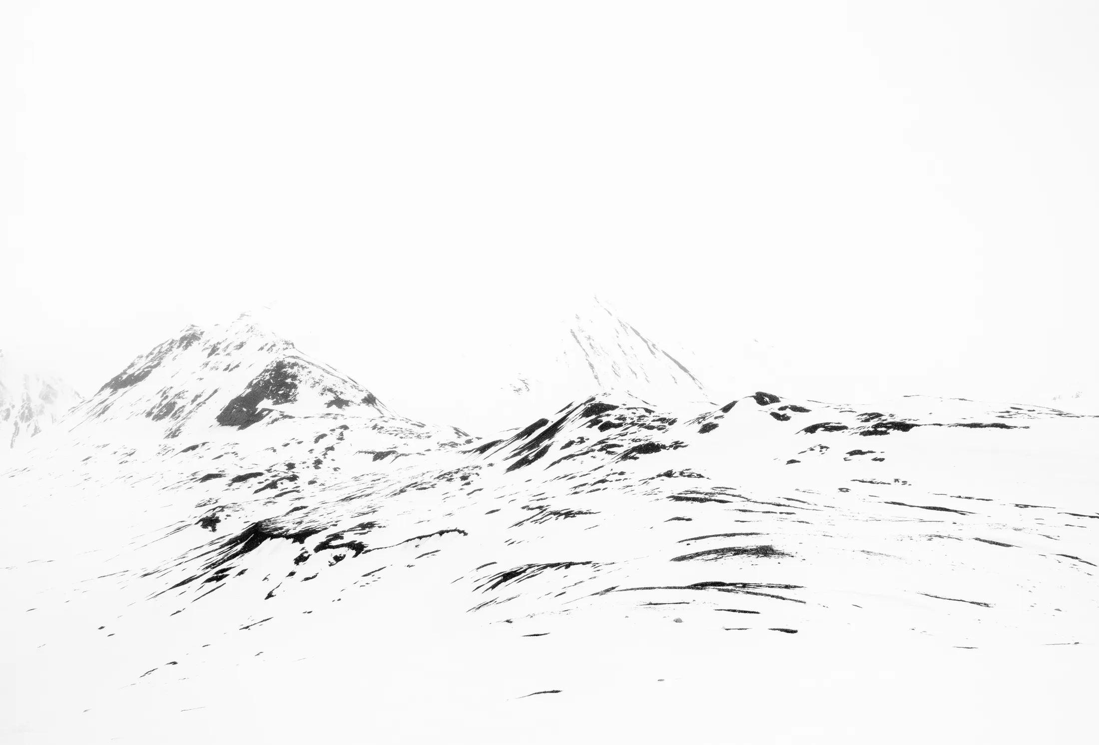 Minimalist mountainscape