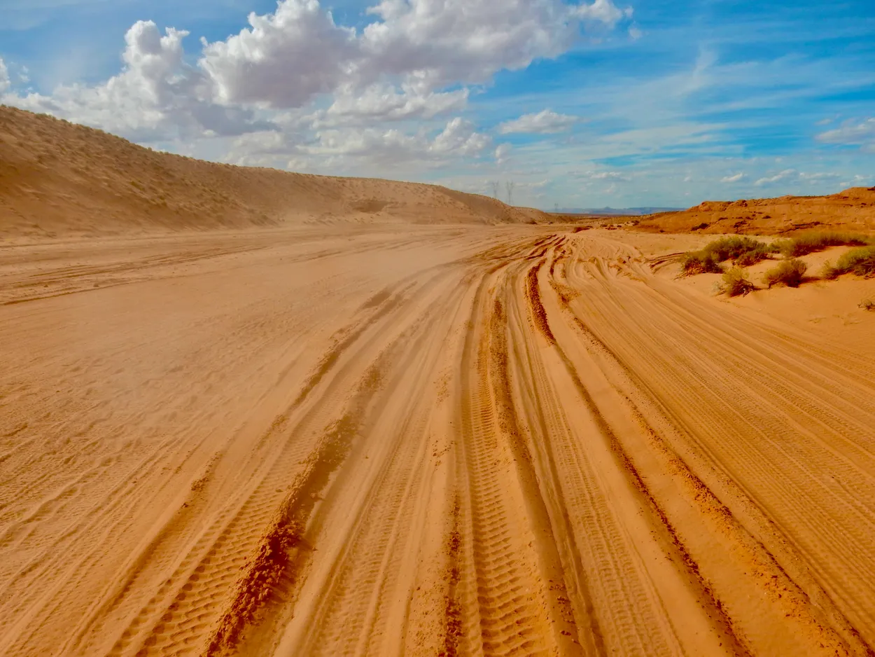 Road leading out of Antelope Canyon, Arizona
