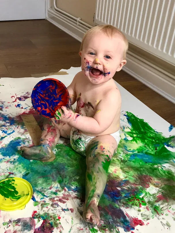 Child abstract painting