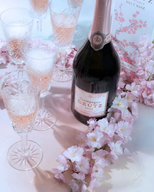 Champagne & Cherry Blossoms