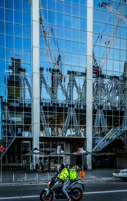 Cranes in the Glass