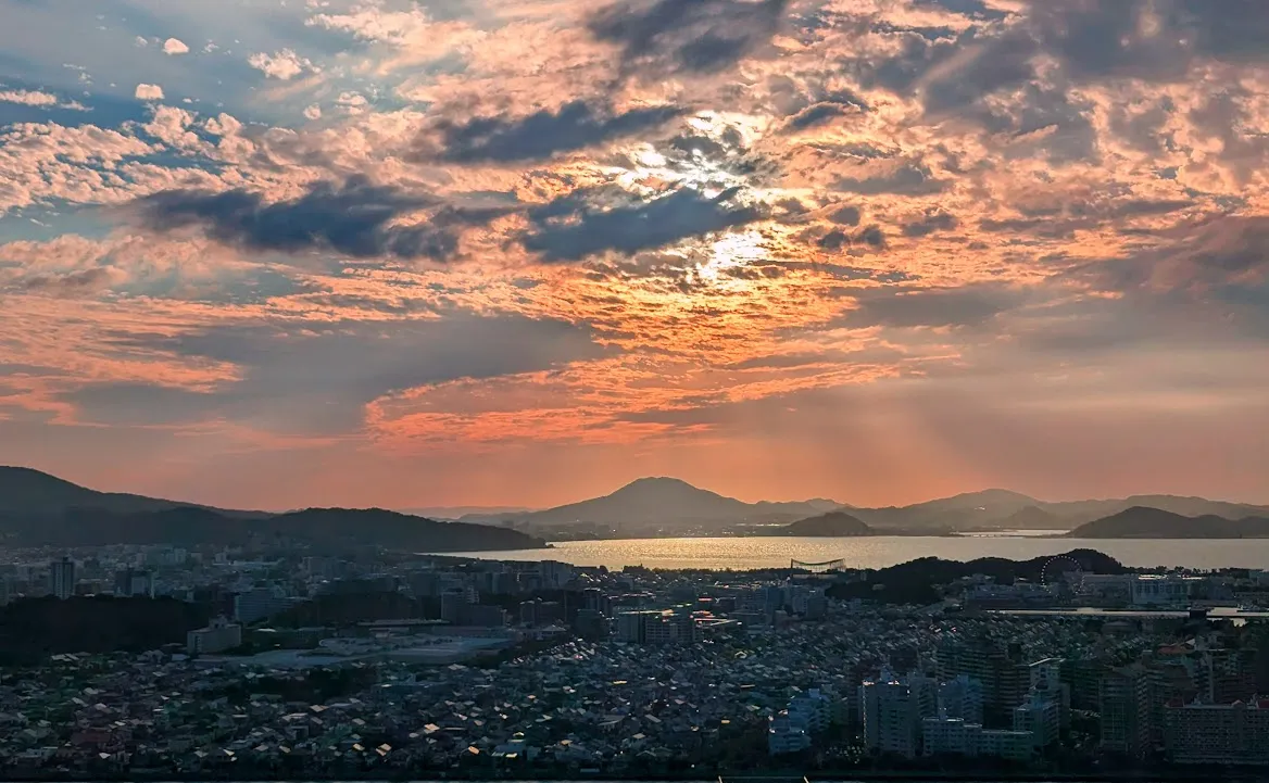 Sunset from Fukuoka Tower