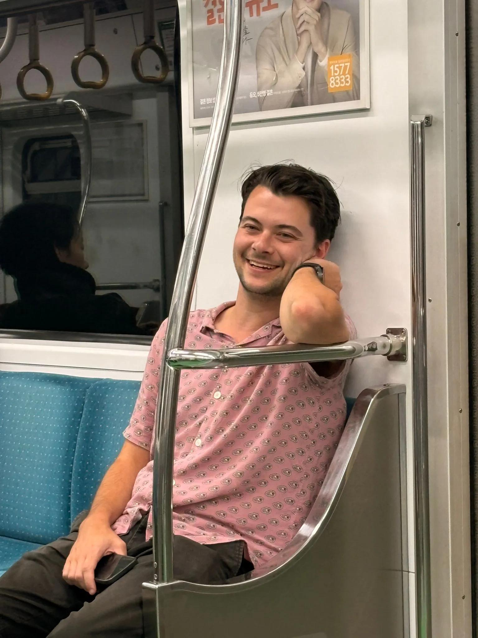 Handsome Chap On Korean Train