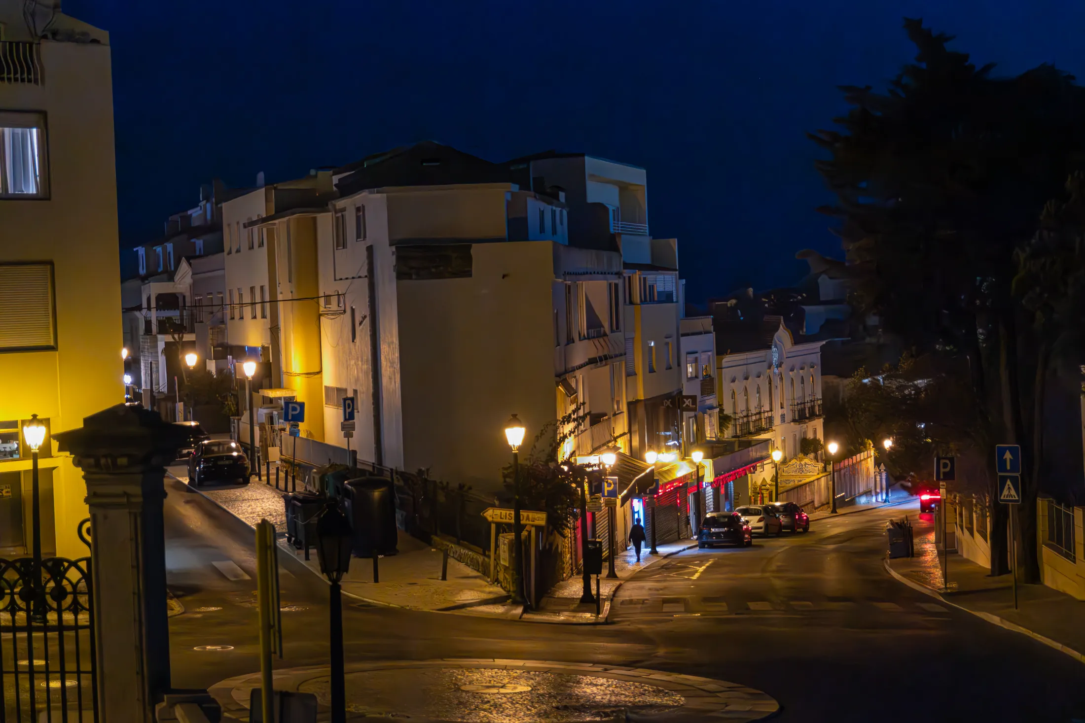 Streets scene at Estoril, Portugal