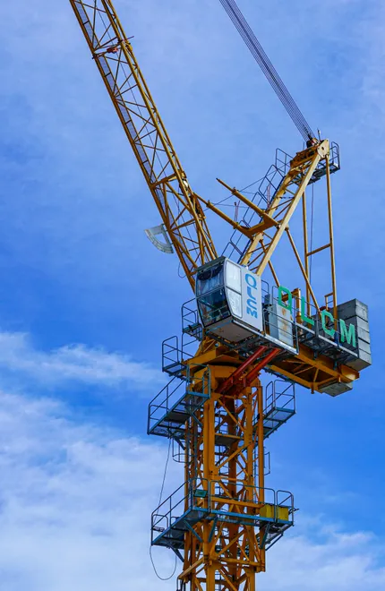 Crane Surrounded by sky