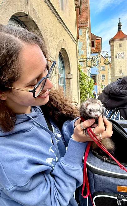 Ferret in the Backpack