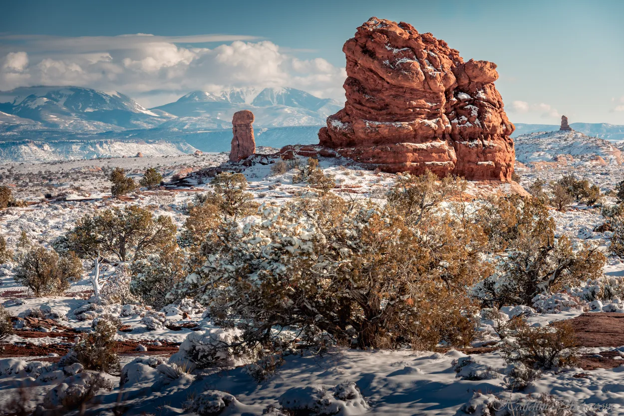 Arches National Park in the Winter