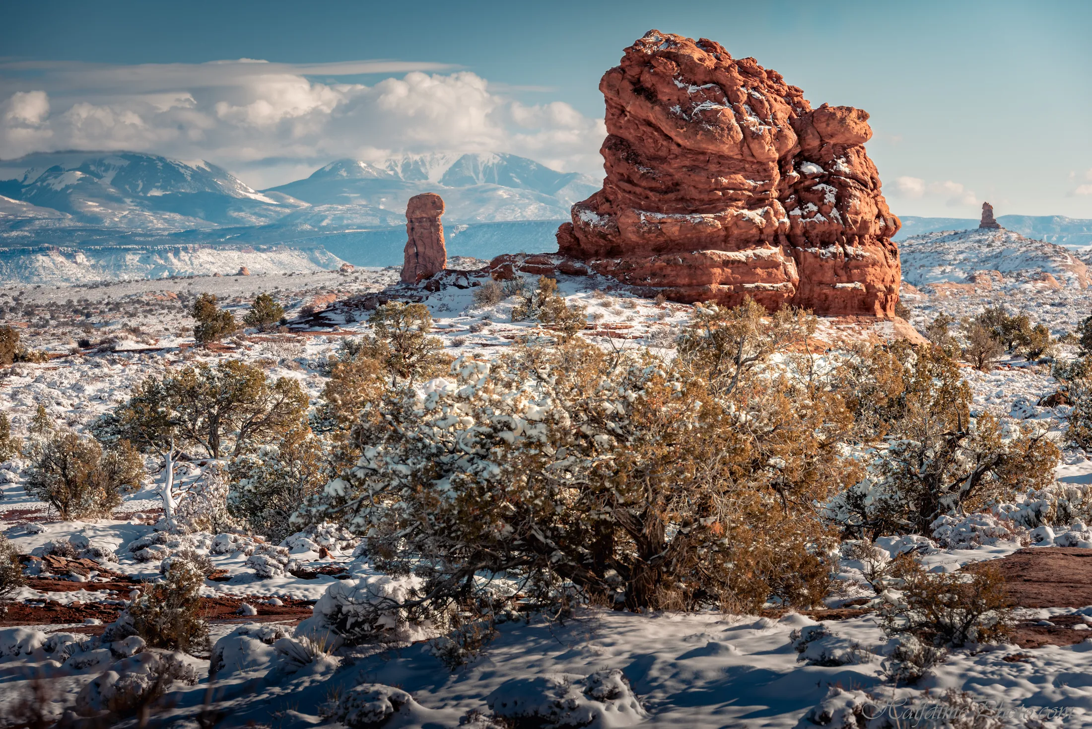 Arches National Park in the Winter