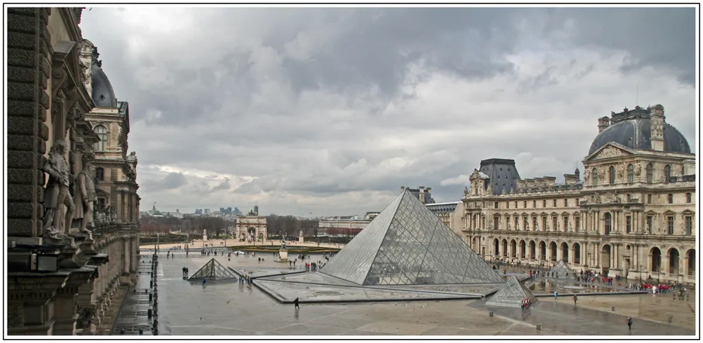 Storm brewing over The Louvre