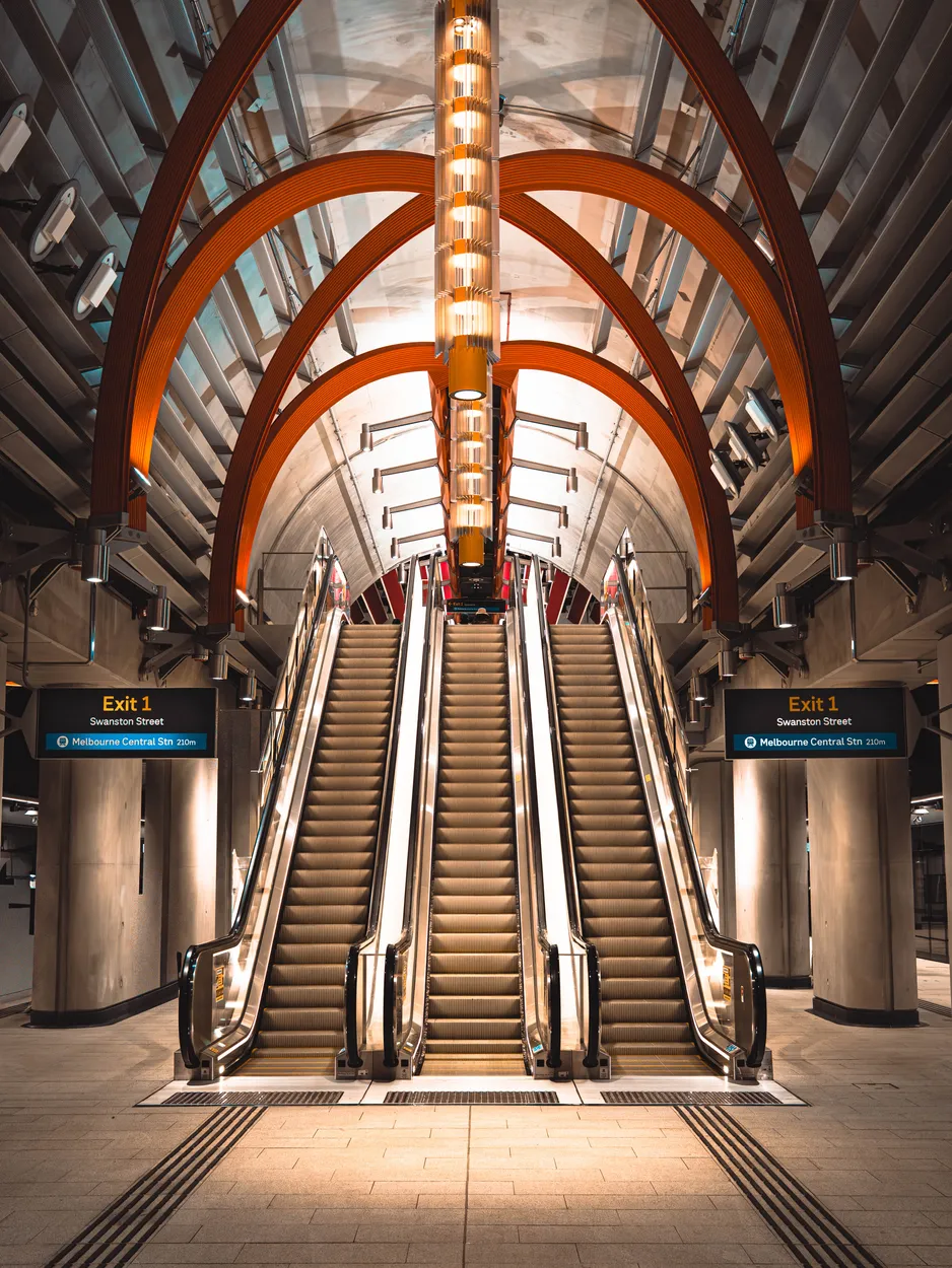 State Library Underground Station - Melbourne Australia