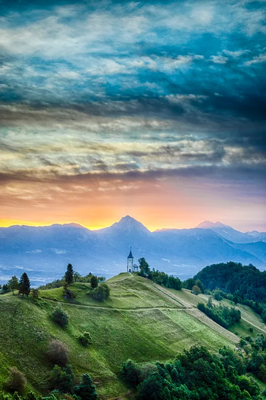 Early morning light in Slovenia