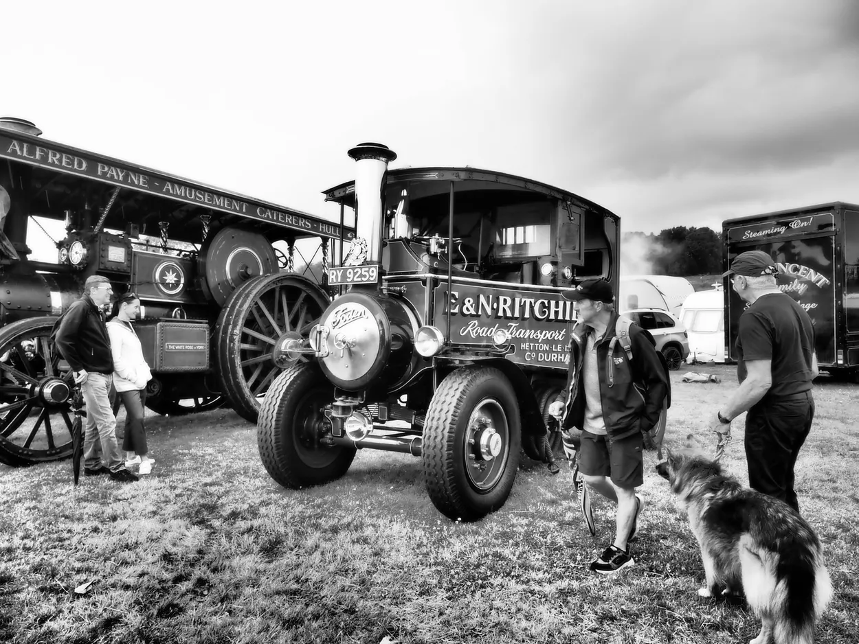 Admiring the engines