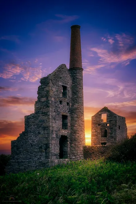 Tin Mine Blue Hour