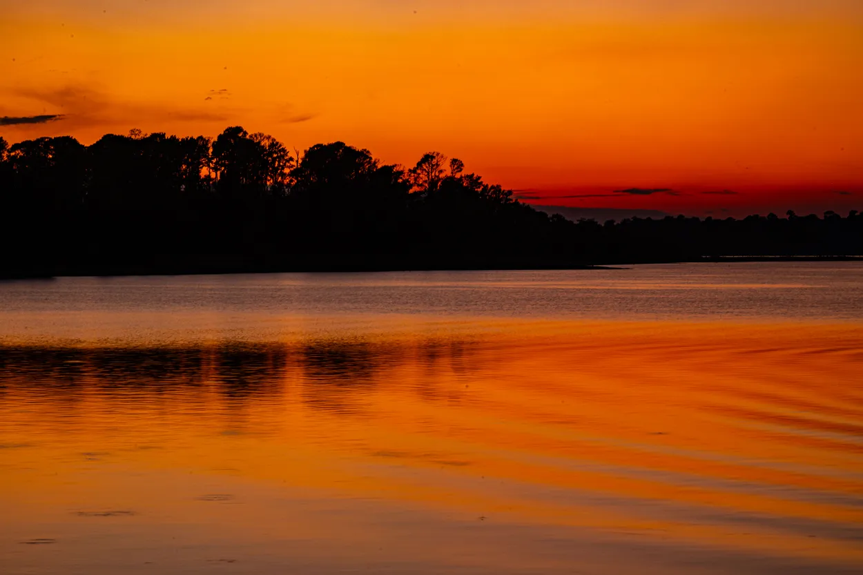 Sam Rayburn reservoir sunset