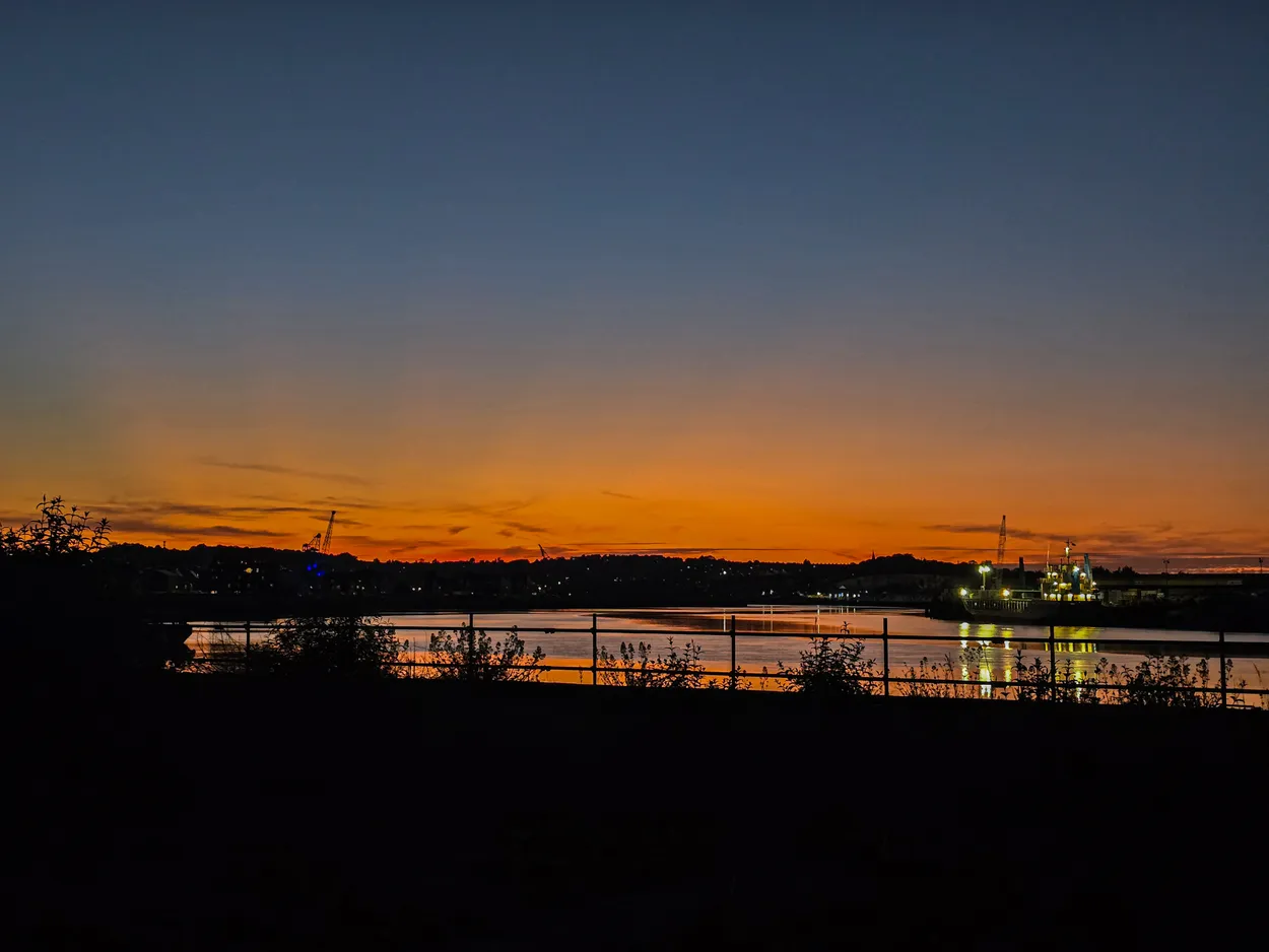 Sunset over the Medway