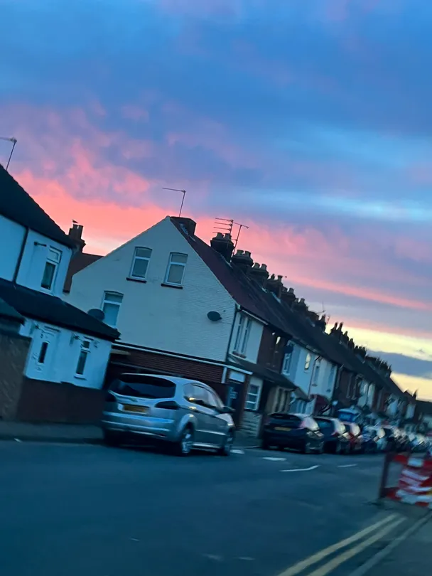 Urban Street Sunset
