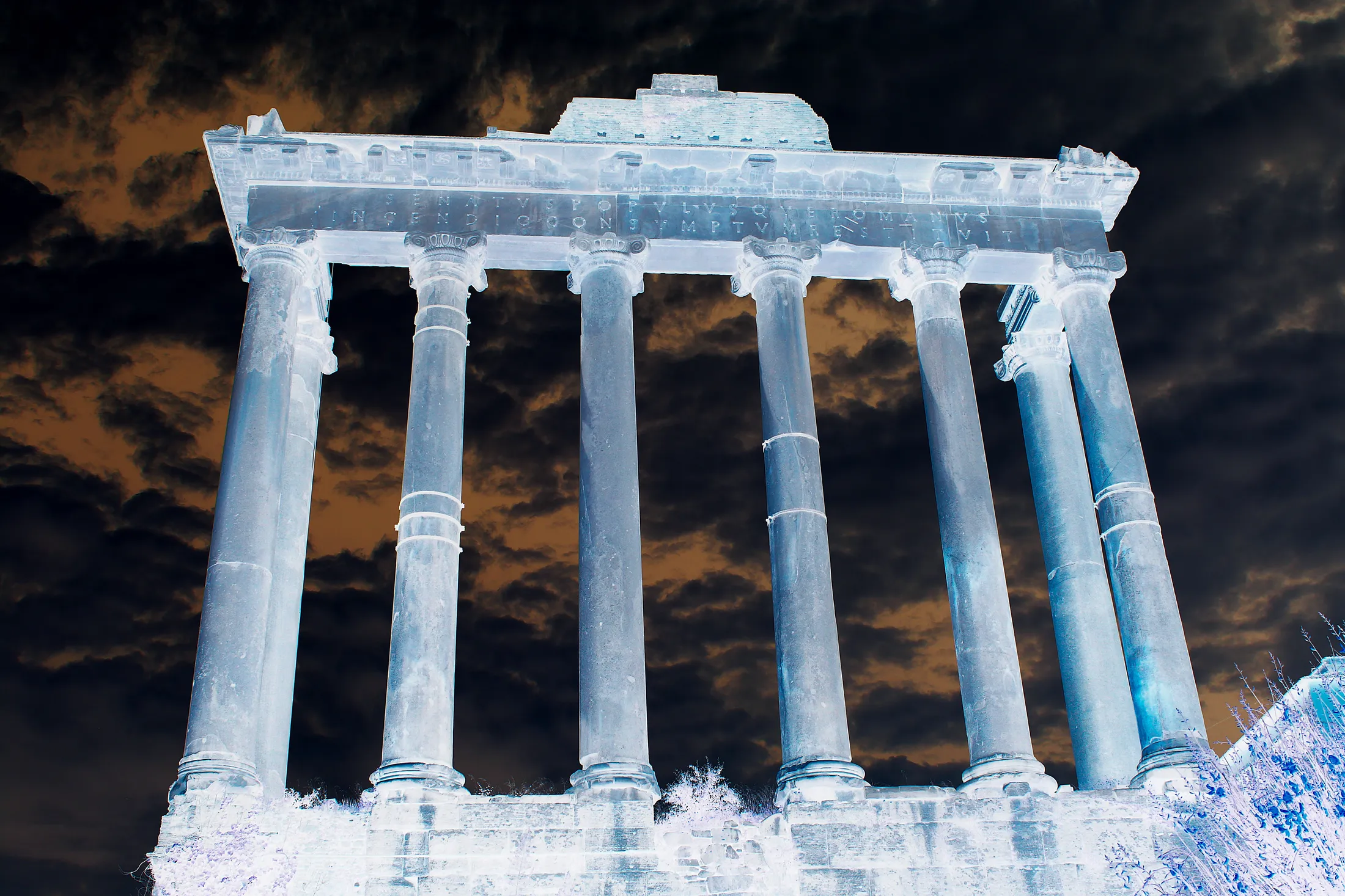Temple of Saturn Inverted Negative-Style