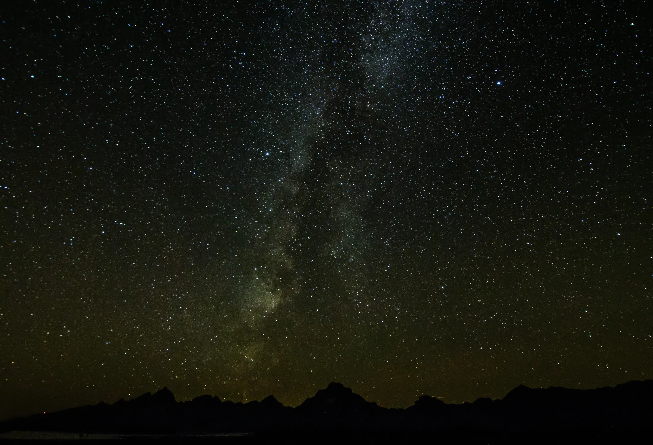 Stars over the Grand Tetons
