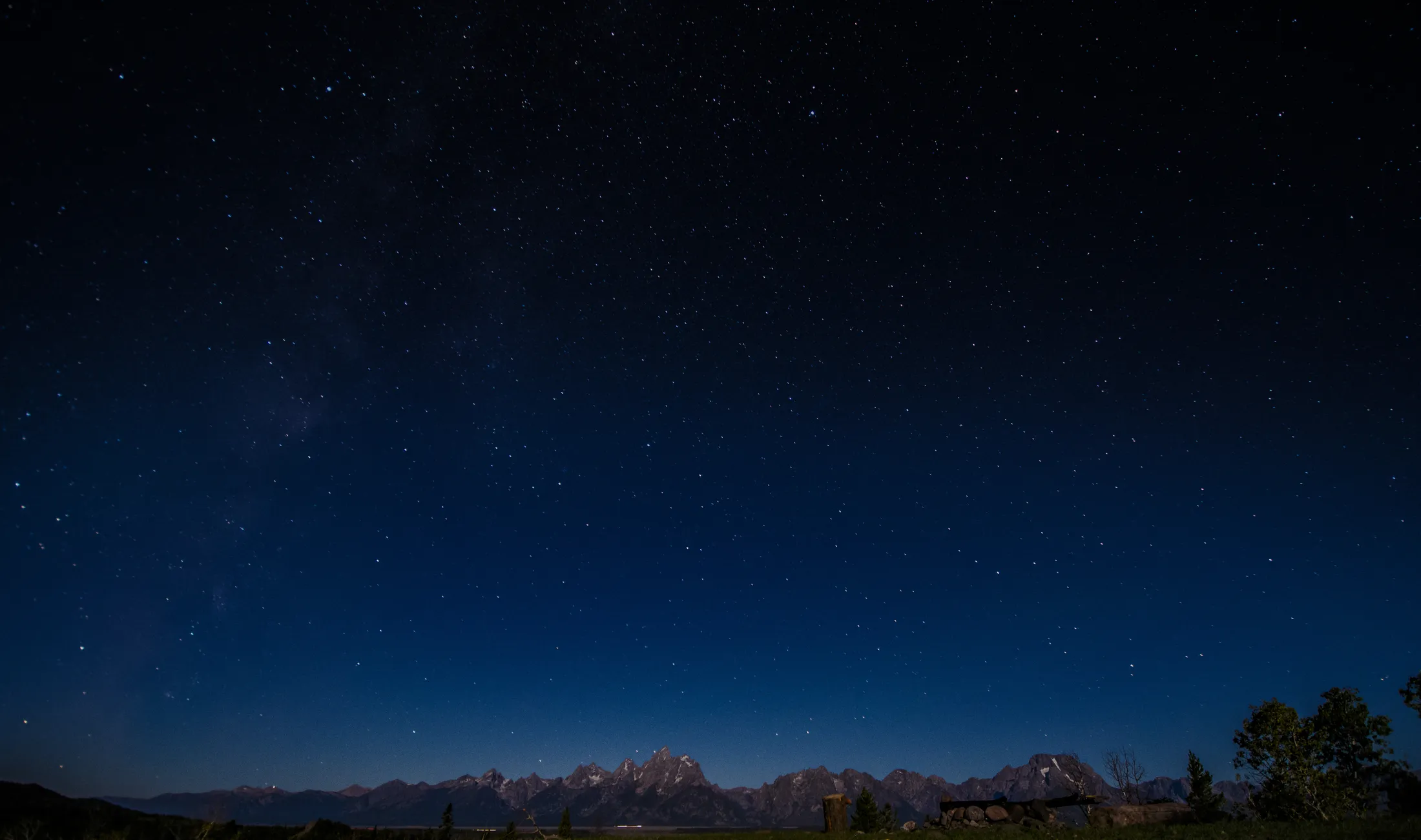 Camping under the stars