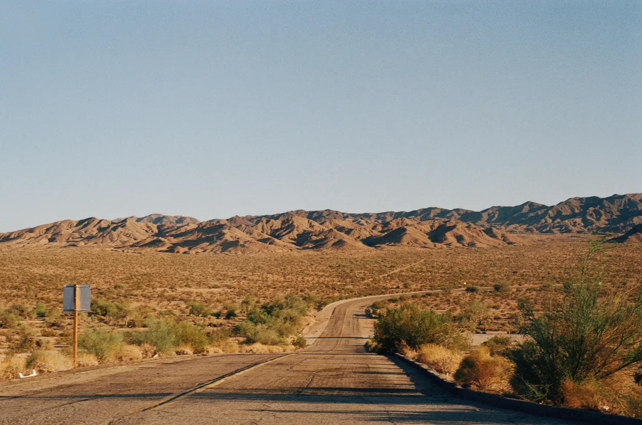 The Road on the Way to Joshua Tree National Park